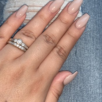 Aura Day Spa - $45 FILL. Coffin shape with gel polish done by Ashley at Aura Day Spa. - Day Spas Near Me - Alexandria, Virginia