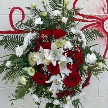 Shana's Marketplace - Standing Funeral Spray - Florists Near Me - Coquitlam, British Columbia Shana's Marketplace - Standing Funeral Spray - Florists Near Me - Coquitlam, British Columbia