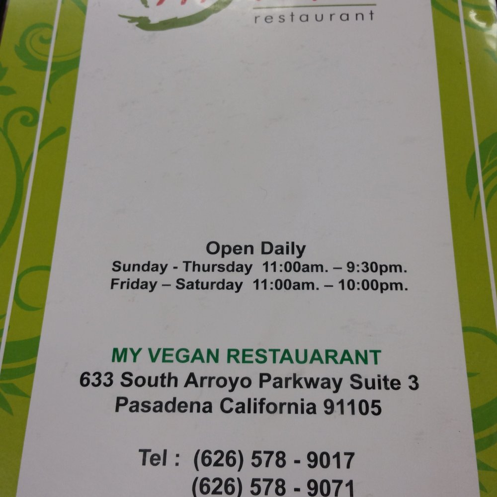 My Vegan - Thai Near Me - Pasadena, California My Vegan - Thai Near Me - Pasadena, California