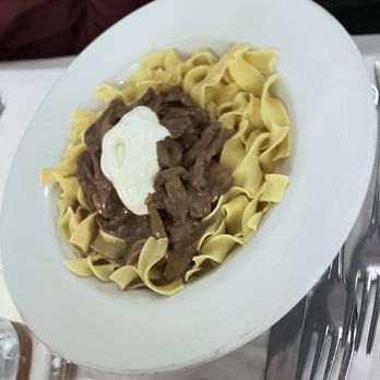 Pomme Frite - Angus Beef Stroganoff - French Near Me - Palm Springs, California Pomme Frite - Angus Beef Stroganoff - French Near Me - Palm Springs, California