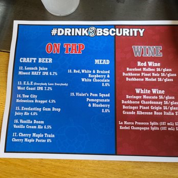 Obscurity Brewing - Drink Menu - Breweries Near Me - Elburn, Illinois Obscurity Brewing - Drink Menu - Breweries Near Me - Elburn, Illinois