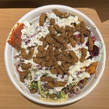 Mayd Modern Mediterranean - Grains & Greens bowl - Mediterranean Near Me - Fresno, California Mayd Modern Mediterranean - Grains & Greens bowl - Mediterranean Near Me - Fresno, California