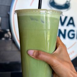 Mango sticky rice matcha