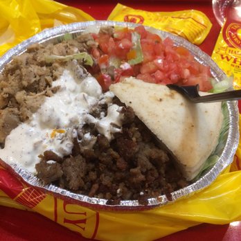 The Halal Guys - The combo platter $9.95 without tax - Halal Near Me - Glendale, California The Halal Guys - The combo platter $9.95 without tax - Halal Near Me - Glendale, California