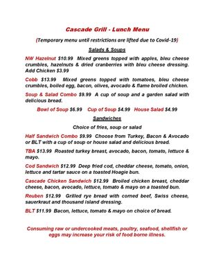 Menu photo 8 Cascade Grill Albany, OR Menu photo 8 Cascade Grill Albany, OR