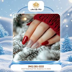 Ann's Spa Nail Lounge - Simple color, stunning impact. This effortless look is the definition of winter sophistication. Time for your polish change!