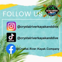 Crystal River Kayak Company - Follow us!