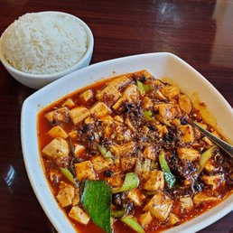 Mapu Tofu with rice Mapu Tofu with rice