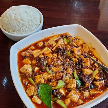 Spiceup Szechuan Cuisine - Mapu Tofu with rice - Szechuan Near Me - Seattle, Washington Spiceup Szechuan Cuisine - Mapu Tofu with rice - Szechuan Near Me - Seattle, Washington