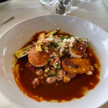 Windows On the Water - Pan Seared Diver Scallops - New American Near Me - Morro Bay, California Windows On the Water - Pan Seared Diver Scallops - New American Near Me - Morro Bay, California