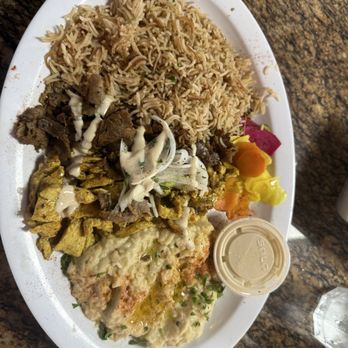 Aladdin Market & Grill - Mix shawarma (beef & chicken) - Mediterranean Near Me - Miami, Florida Aladdin Market & Grill - Mix shawarma (beef & chicken) - Mediterranean Near Me - Miami, Florida