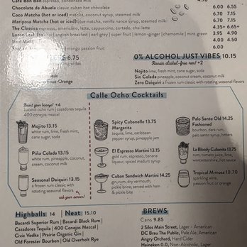 Colada Shop - Drink menu - Coffee & Tea Near Me - Arlington, Virginia Colada Shop - Drink menu - Coffee & Tea Near Me - Arlington, Virginia