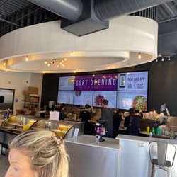 Cool digital menu board and juces.
