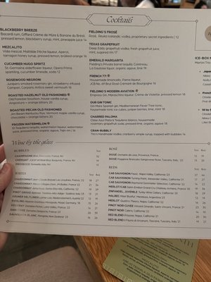 Menu photo 6 Fieldings Steak Houston, TX