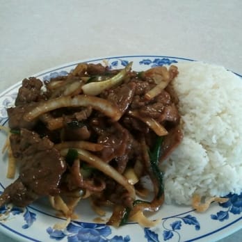 East China Town - Mongolian beef with steamed rice (lunch special) - Chinese Near Me - Modesto, California East China Town - Mongolian beef with steamed rice (lunch special) - Chinese Near Me - Modesto, California