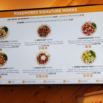 Pokeworks - Menu: Signature Works - Salad Near Me - Costa Mesa, California Pokeworks - Menu: Signature Works - Salad Near Me - Costa Mesa, California