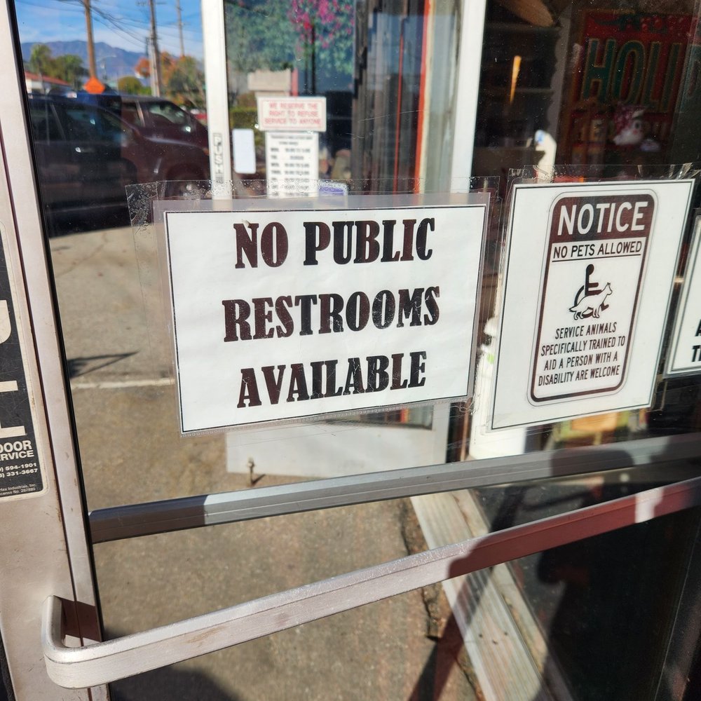 Treasures N Junk - Don't be fooled. Not only do they not let the public use their precious restrooms, they don't let customers use them either. - Antiques Near Me - Ontario, California Treasures N Junk - Don't be fooled. Not only do they not let the public use their precious restrooms, they don't let customers use them either. - Antiques Near Me - Ontario, California