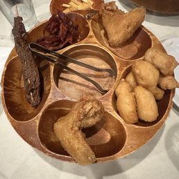 Poo poo platter (what was left of it)