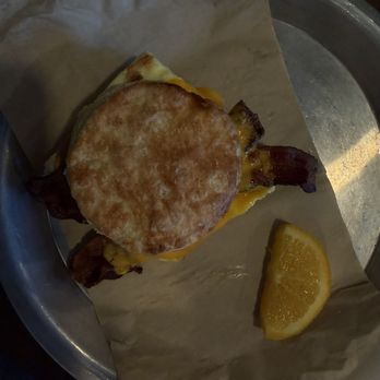 Aioli - Bacon egg and cheese on a biscuit - Cafes Near Me - West Palm Beach, Florida Aioli - Bacon egg and cheese on a biscuit - Cafes Near Me - West Palm Beach, Florida