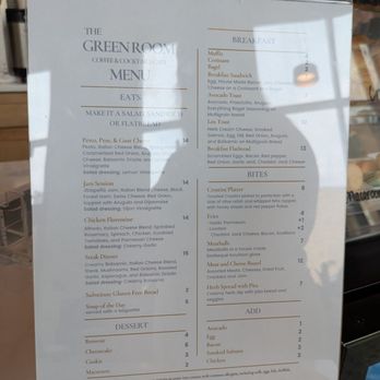 The Green Room Cafe - Food menu - Coffee & Tea Near Me - Plainfield, Indiana
