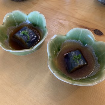 Sushi Masayuki - Special thanks from chef. Soaked Eggplant - Japanese Near Me - Burlington, Ontario Sushi Masayuki - Special thanks from chef. Soaked Eggplant - Japanese Near Me - Burlington, Ontario