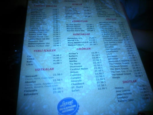 Menu photo 5 Railway Pub Istanbul, 34