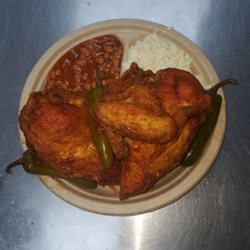 Gus's World Famous Fried Chicken - Straight out the Kitchen hot.
