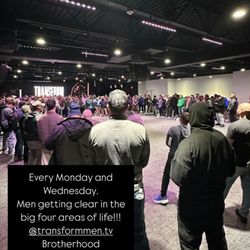 Church Alive - "Men's Transform" the mens ministry of church alive with over 400 men coming out weekly.