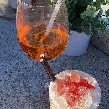Modernist - Rubarbra ( I know I botched the spelling so badly) & aperol spritz - Cocktail Bars Near Me - Fresno, California Modernist - Rubarbra ( I know I botched the spelling so badly) & aperol spritz - Cocktail Bars Near Me - Fresno, California