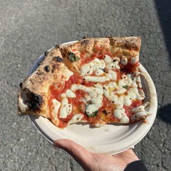 Vespucci Pizza - Margherita slice for $9. So fresh and amazing!! - Pizza Near Me - Seattle, Washington Vespucci Pizza - Margherita slice for $9. So fresh and amazing!! - Pizza Near Me - Seattle, Washington