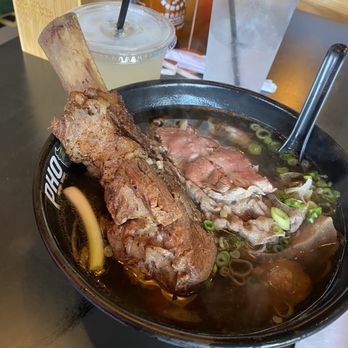 Pho Nom - The Pho Nom with bone in rib, sliced rib, and meatballs - Vietnamese Near Me - San Diego, California Pho Nom - The Pho Nom with bone in rib, sliced rib, and meatballs - Vietnamese Near Me - San Diego, California