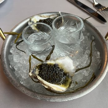 Maple & Ash - Blacked out oyster Vodka shots - Steakhouses Near Me - Scottsdale, Arizona Maple & Ash - Blacked out oyster Vodka shots - Steakhouses Near Me - Scottsdale, Arizona