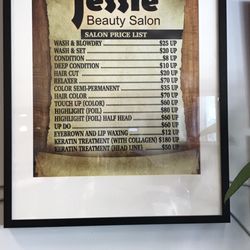 Jessie Beauty Salon - Here are better pictures of Jessie's salons prices !!!!!