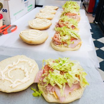 Dean Mini Market - a long table of sandwiches - Grocery Near Me - Brooklyn, New York Dean Mini Market - a long table of sandwiches - Grocery Near Me - Brooklyn, New York