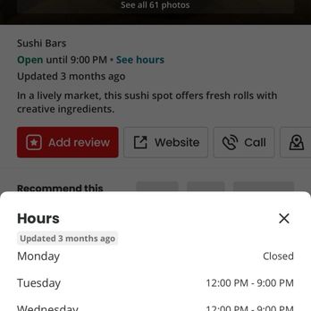 Hella Sushi - According to this, he should have been there - Sushi Bars Near Me - Martinez, California