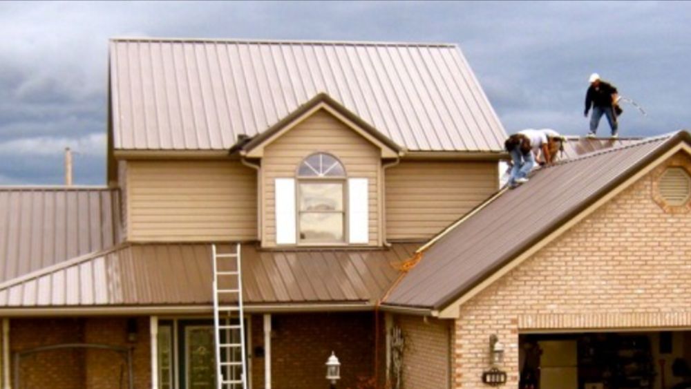 Slide of Mike and Mike Roofing