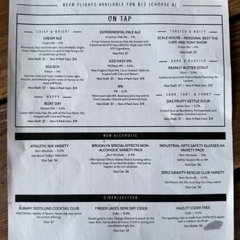 Scale House Brewery - Beer and wine list, including local brands. - Breweries Near Me - Hector, New York