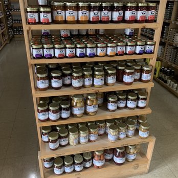 Detweiler's Country Store - a display of jars of preserves - Grocery Near Me - Cub Run, Kentucky