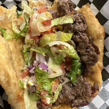 Hope's Frybread - Smashburger fried bread interior - Fast Food Near Me - Mesa, Arizona