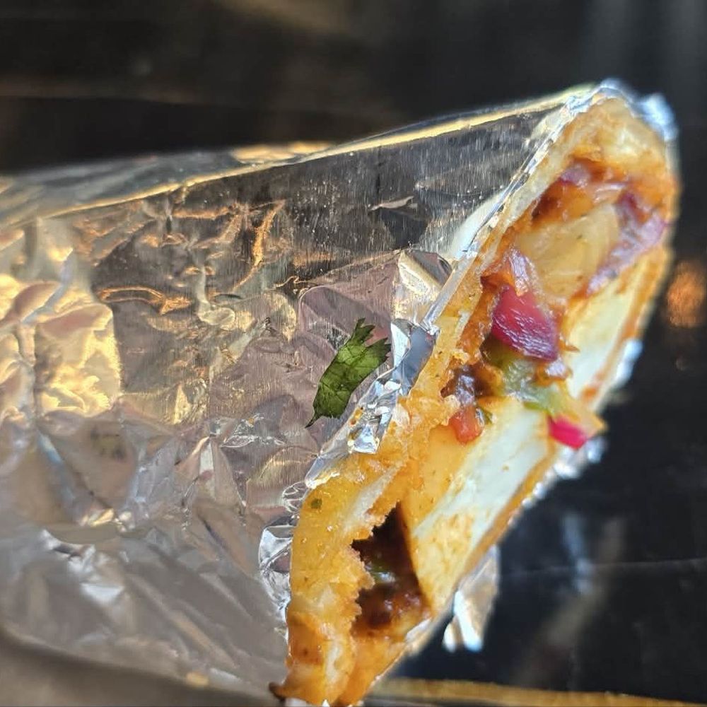 Half of paneer tikka Naan Roll Half of paneer tikka Naan Roll