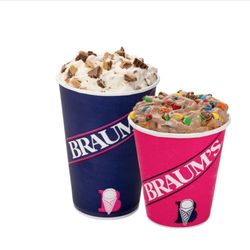 Braum's Icecream & Dairy Stores - They rip you off, selling the pink cup as a large