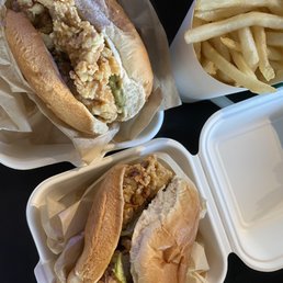 Gua Gua Chicken Sandwich Combo A and Rock Chicken