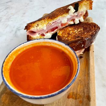 The Allis - Daily soup and sandwich (ham and cheese; tomato soup) - Lounges Near Me - Chicago, Illinois