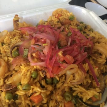 El Huarique - Paella - wish green peas were not used - Peruvian Near Me - Venice, California El Huarique - Paella - wish green peas were not used - Peruvian Near Me - Venice, California
