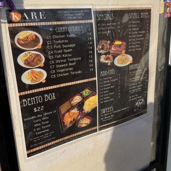 KARÉ - menu - Japanese Curry Near Me - Las Vegas, Nevada KARÉ - menu - Japanese Curry Near Me - Las Vegas, Nevada