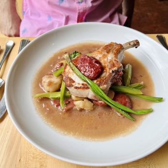 Oquirrh - Frenched Pork Chop - New American Near Me - Salt Lake City, Utah Oquirrh - Frenched Pork Chop - New American Near Me - Salt Lake City, Utah