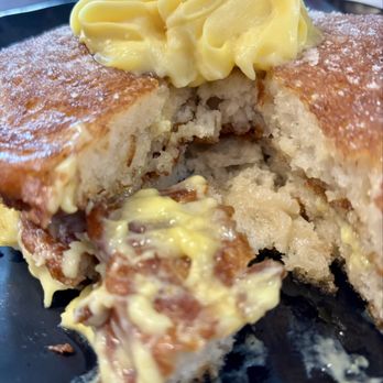 My Cafe - Inside of the Malasada pancake - Breakfast & Brunch Near Me - Kapolei, Hawaii