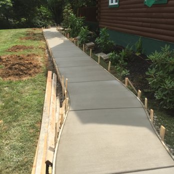 Brothers Landscaping & Hardscaping - a concrete walkway - Landscaping Near Me - Aston, Pennsylvania Brothers Landscaping & Hardscaping - a concrete walkway - Landscaping Near Me - Aston, Pennsylvania