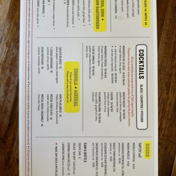 Tacolicious - Menu - drinks - Cocktail Bars Near Me - San Francisco, California