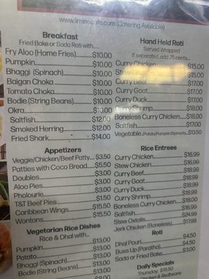 Menu photo 4 Limin's Cafe Caribe East Orange, NJ